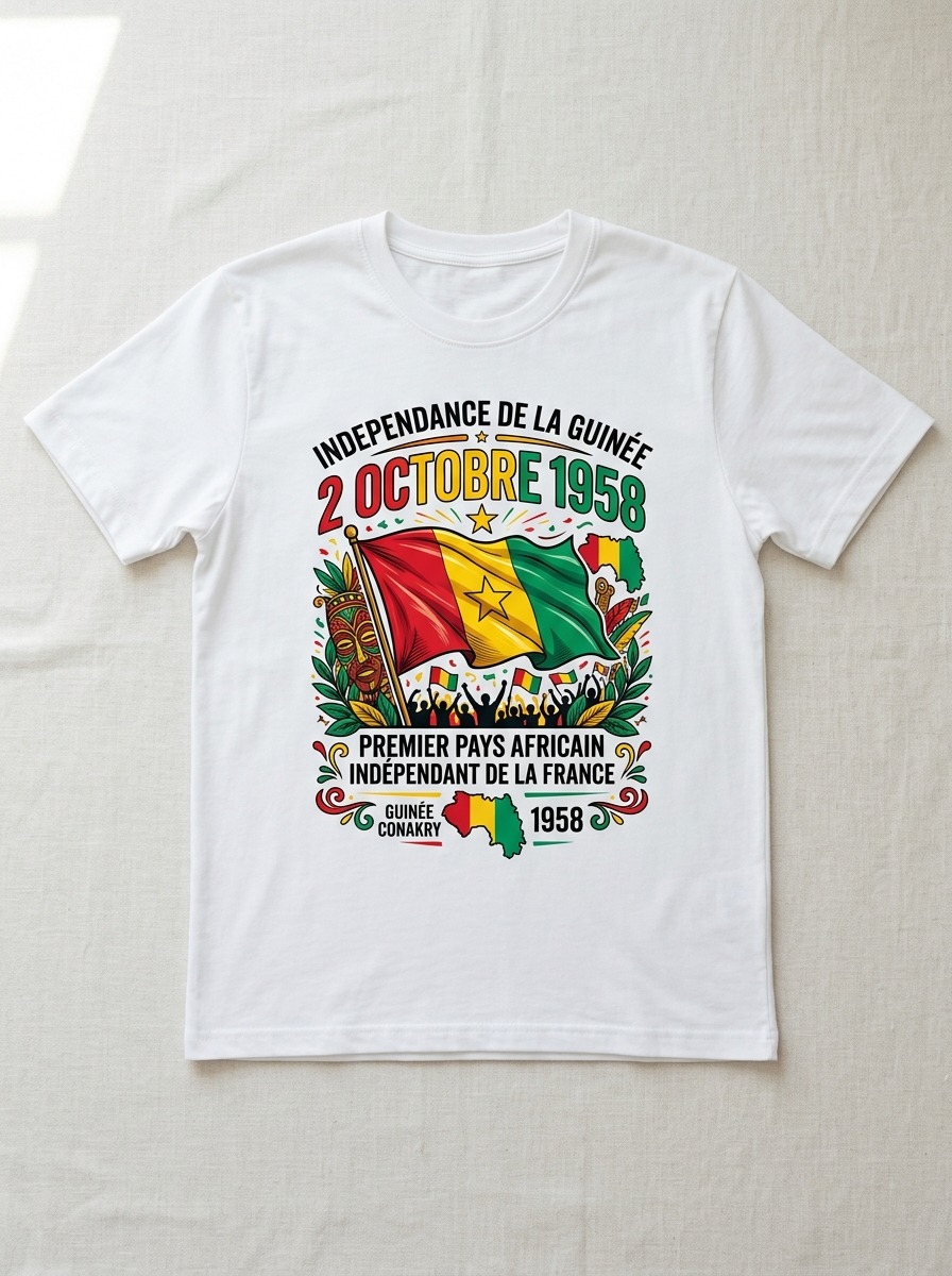 imgi_34_file_txg2DQG826rXsAnLY227NKf2 T-shirt Indépendance Guinée – Image 1