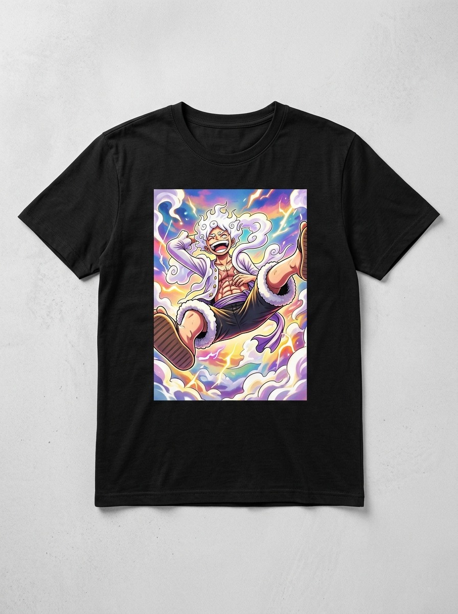 imgi_9_file_cA0wuNOB7qaoxKX03E0Pd5Jk T-shirt Luffy Gear 5 – Image 1