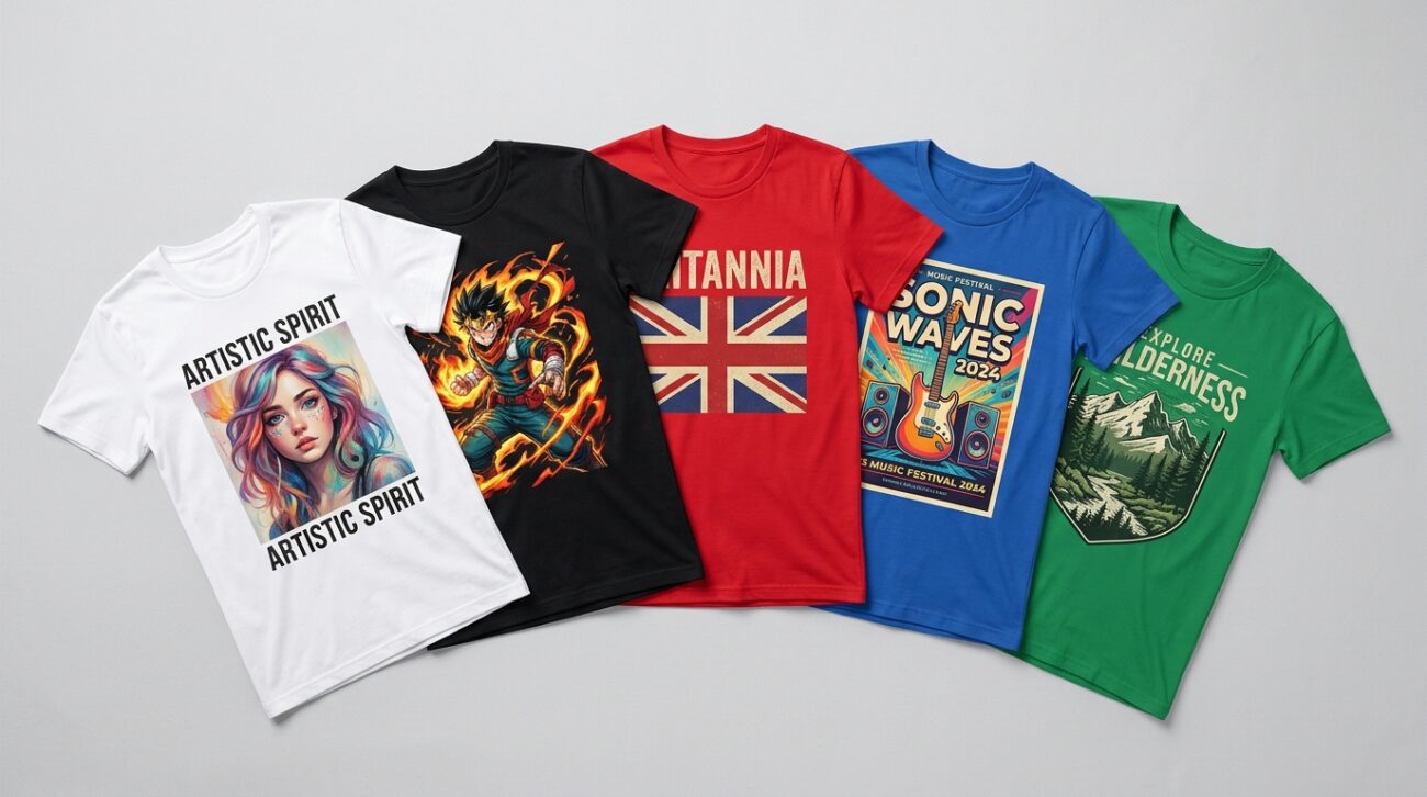 T-shirt personnalisé noir avec portrait d'icône panafricaine imprimé en DTF haute qualité – collection SENBOOK Sénégal