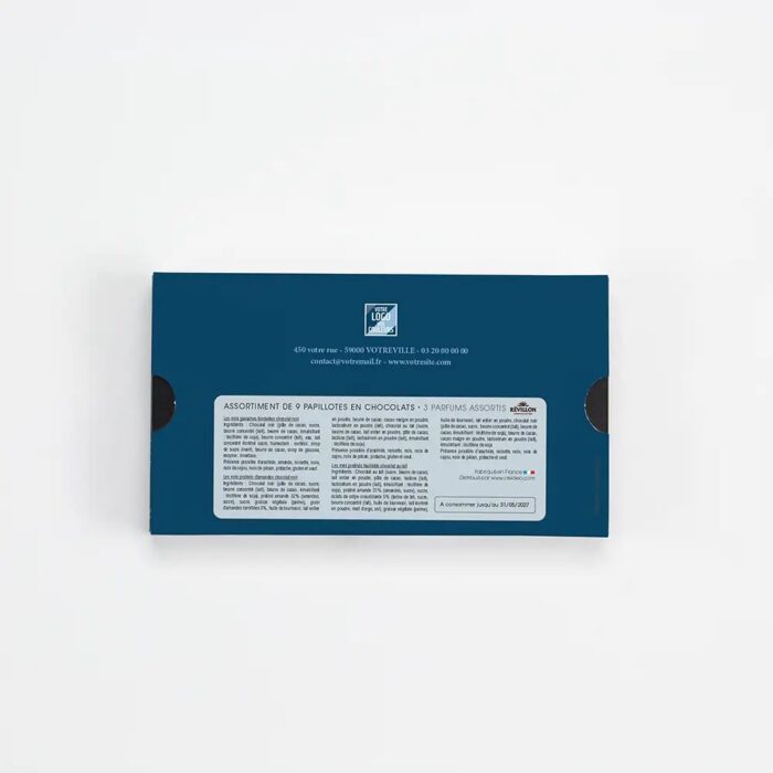 Boîte personnalisée avec 9 papillotes chocolat - Réveillon – Image 4