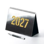 Calendrier chevalet A5 luxe miroir (21x15 cm) personnalisé - Vos photos
