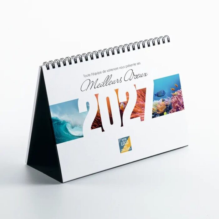 Calendrier chevalet carré (15x15 cm) personnalisé - Nature – Image 2