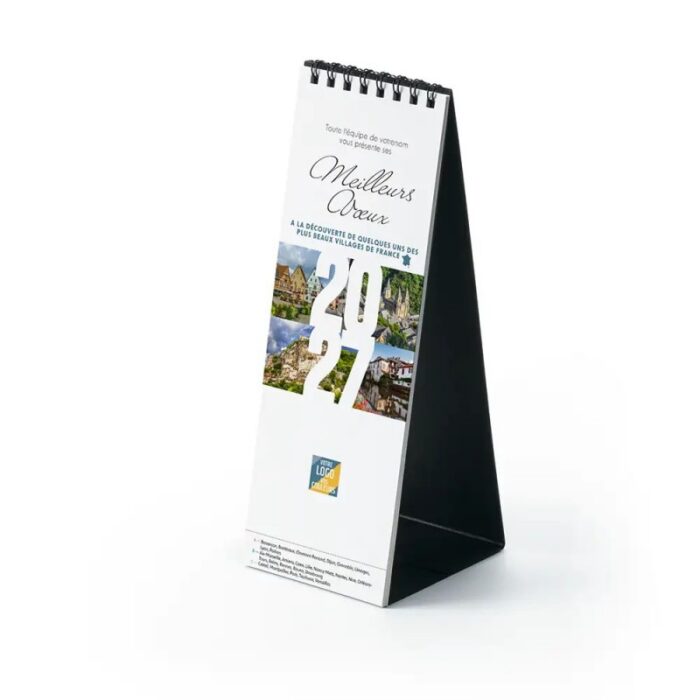 Calendrier chevalet vertical (21x7,5 cm) personnalisé – Image 3