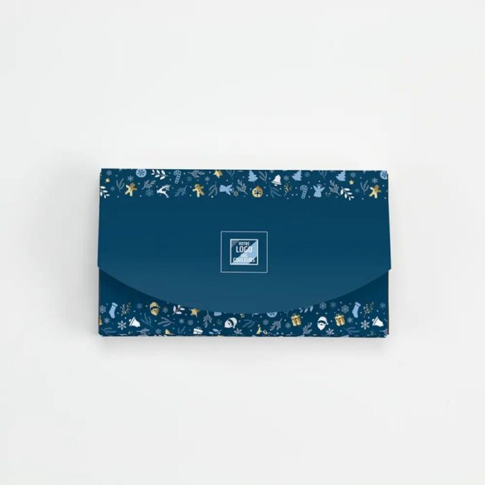 Boîte personnalisée avec 9 papillotes chocolat - Réveillon – Image 2